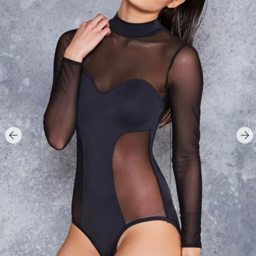 Black Milk Witch Queen Sheer Bodysuit size Medium NEW Without Tags